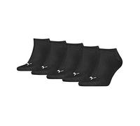 PUMA Sneaker, Calzini Unisex - Adulto, Nero, 39-42 (Pacco da 5)