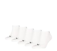 PUMA Plain Sneaker, Bianco, 39-42 (Pacco da 5) Unisex-Adulto