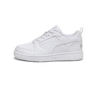 PUMA Sneaker Rebound V6 Lo da bambini, Scarpe, Bianco/Cool Light Grigio, 27.5 27.5
