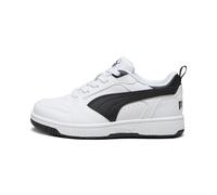 PUMA Sneaker Rebound V6 Lo da bambini, Scarpe, Bianco/Nero/Nero, 27.5 27.5