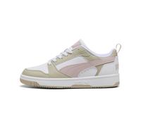 PUMA Sneaker Rebound V6 Lo da ragazzi, Scarpe, Bianco/Mauve Mist/Desert Dust, 35.5 35.5