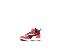 PUMA Sneaker Rebound V6 Mid per Bimbi ai Primi Passi 21, White Black for all Time Red
