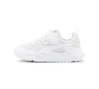 PUMA Sneaker Trinity da ragazzi, Scarpe, Bianco/Silver, 27.5 27.5