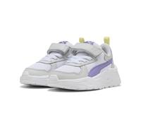 PUMA Sneaker Trinity Lite da neonati, Scarpe, Bianco/Lavender Alert/Glacial Grigio, 25 25