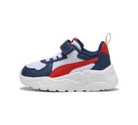 PUMA Sneaker Trinity Lite da neonati, Scarpe, Bianco/Fierce Rosso/Persian Blu, 20 20