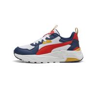PUMA Sneaker Trinity Lite da uomo, Scarpe, Bianco/Fierce Rosso/Persian Blu, 35.5 35.5
