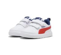 PUMA Sneaker unisex Baby Courtflex V3 V Inf, White Fierce Red Persian Blue, 26 EU