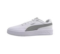Puma Sneaker Unisex Court Classic Clean, Puma Eco Bianco Grigio, 46 EU
