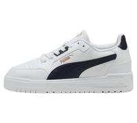 Puma Sneaker Unisex Shuffle Downtown, Puma Bianco New Navy Puma Gold, 40.5 EU