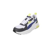 Puma Sneaker unisex Trinity Lite per bambini, Lapislazzuli-Bianco-Galattico Grigio-Lime Sheen, 4 UK
