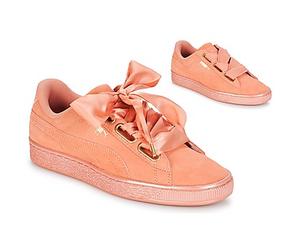 Puma Sneakers basse WN SUEDE HEART SATIN.DUSTY in Arancio 38