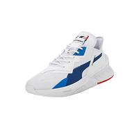 PUMA Sneakers Bianca Uomo BMW MMS Maco Bianco 43FR, Bianco freddo Cobalto Pop Rosso, 43 EU