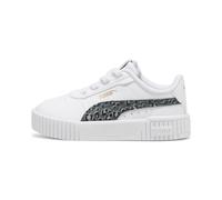 PUMA Sneakers Carina 2.0 Animal Update per bimbi ai primi passi, Scarpe, Bianco/Mineral Grigio/Oro, 22 22