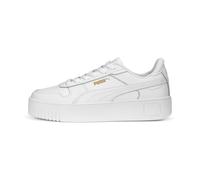 PUMA Women Carina Street Scarpe da ginnastica, Puma White Puma White Puma Gold, 36 EU