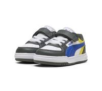PUMA Sneakers Caven III Block per Bimbi ai Primi Passi 23, Shadow Gray Royal Sapphire White Blue