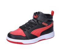 PUMA Sneakers con Strappo Rebound V6 Mid Bambini Nero Rosso