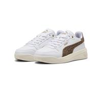 PUMA Sneakers Court Bae Feline da Donna 37, White Soft Taupe Gold Brown