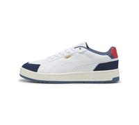 PUMA Sneakers Court Classico Sport unisex, Scarpe, Bianco/Persian Blu, 37.5 37.5