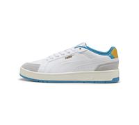 PUMA Sneakers Court Classico Sport unisex, Scarpe, Bianco/Tropical Blu, 41 41