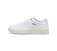 PUMA Court Classy, Scarpe da Ginnastica Donna, Vetro Mare Bianco Argento, 36 EU