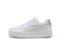 PUMA Sneakers Court Lally Skye Aqua Metallizzatos da donna, Scarpe, Bianco/Feather Grigio/Peaceful Blu, 36 36