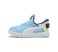PUMA Sneakers Courtflex v3 SLIPTECH™ per Bimbi ai Primi Passi 24, Vibrant Blue White Apple Spritz Green