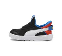 PUMA Courtflex v3 SLIPTECH Inf, Sneaker Unisex-Bimbi 0-24, Black White-Redmazing, 21 EU