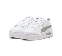 PUMA Sneakers da ragazza Mayze Glitter, bianco argento metallizzato, 34 EU