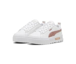 PUMA Sneakers da ragazza Mayze Glitter, White Rose Gold Metallizzato, 31 EU