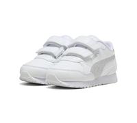 PUMA Sneakers da ragazza ST Runner v4 Glitter, White Silver Cool Light Grey metallizzato, 25 EU