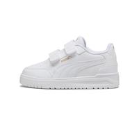 PUMA Sneakers dal profilo basso Shuffle Downtown per bambini, Scarpe, Bianco/Oro, 31 31