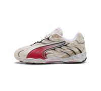 PUMA Sneakers Inhale con effetto consumato unisex, Scarpe, Alpine Snow/Rosso, 40.5 40.5