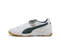 PUMA Sneakers King Indoor unisex, Scarpe, Bianco/Verde Terrain, 42.5 42.5