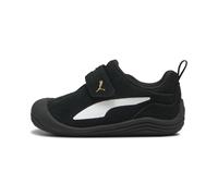 PUMA Sneakers Kitten Premium per bimbi ai primi passi, Scarpe, Nero/Bianco/Oro, 22 22