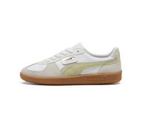 PUMA Sneakers Palermo in pelle unisex, Scarpe, Bianco/Vapor Grigio/Pistachio Verde, 42 42