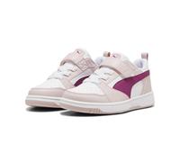 Puma Rebound V6 Lo Ac Ps Bianco Fucsia - Sneakers Bambina EUR 34 / UK 1.5