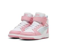 PUMA Ragazza Rebound V6 Mid Space Belle Sneakers, Sea Glass Pinkscape White Blue Pink, 25 EU