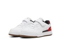 PUMA Sneakers Scuderia Ferrari Caven III per Bambini 34.5, White Rosso Corsa Red