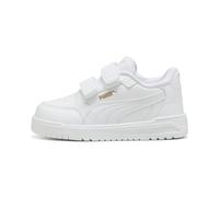 PUMA Sneakers Shuffle Downtown per bimbi ai primi passi, Scarpe, Bianco/Oro, 26 26