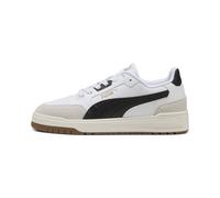 PUMA Sneakers Shuffle Downtown unisex, Scarpe, Bianco/Nero/Vapor Grigio, 38.5 38.5