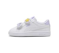 PUMA Sneakers Smash 3.0 Badges per bimbi ai primi passi, Scarpe, Bianco, 21 21