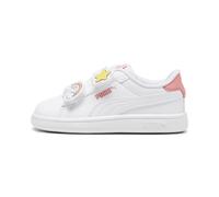 PUMA Sneakers Smash 3.0 Badges per bimbi ai primi passi, Scarpe, Bianco, 25 25