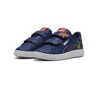 PUMA Sneakers Smash 3.0 Dino per Bambini 31, Blue Jewel Green Fruit Amarena Orange