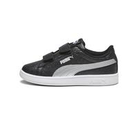 PUMA Sneakers Smash 3.0 Glitz Glam per bambini, Scarpe, Nero/Silver/Bianco, 35 35