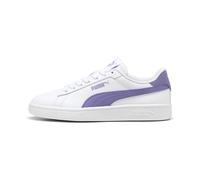 PUMA Sneakers Smash 3.0 Leather da ragazzi, Scarpe, Bianco/Lavender Alert, 38.5 38.5