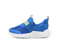 PUMA Sneakers Soft WiRosso 2 SLIPTECH per bambini, Scarpe, Royal/Fizzy Light/Bianco, 27.5 27.5