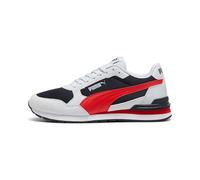 PUMA Sneakers Sportive, Bianco/Nero/Rosso, Design Classico con Logo Laterale (Grigio, Sistema Taglie Calzature EU, Adulto, Numero, Media, 40.5)