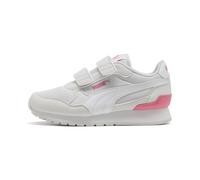 PUMA Sneakers ST Runner v4 in Mesh per Bambini 27.5, Feather Gray White Magic Rose Pink