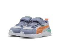 PUMA Sneakers X-Ray 3 per Bimbi ai Primi Passi 23, Feather Gray Melon Glow Sky Vibrant Green Orange