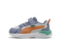 PUMA Sneakers X-Ray 3 per Bimbi ai Primi Passi 24, Feather Gray Melon Glow Sky Vibrant Green Orange